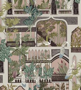 Peacock Arches Wallpaper by Josephine Munsey Blush Pink