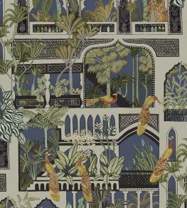 Peacock Arches Wallpaper by Josephine Munsey Petrol