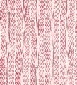 Peacock Fabric by Christopher Farr Cloth Hot Pink
