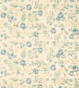 Pear & Pomengranate Fabric by Sanderson China/Blue