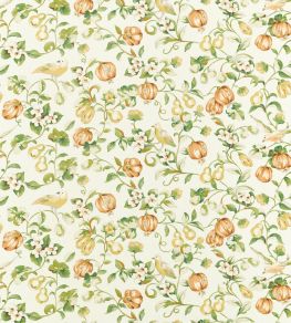 Pear & Pomengranate Fabric by Sanderson Teal/Papaya