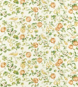 Pear & Pomengranate Fabric by Sanderson Teal/Papaya