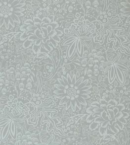 Peony Garden Wallpaper by 1838 Wallcoverings Pewter