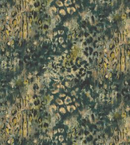 Persian Leopard Fabric by Arley House Emerald