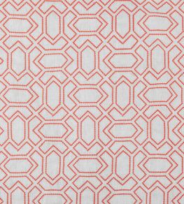 Petite Paravento Fabric by Vanderhurd Coral/Natural