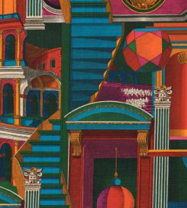 Piazza Degli Arlecchini Fabric by MINDTHEGAP Multi