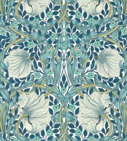 Pimpernel Wallpaper by Morris & Co Cobalt/Mineral