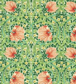 Pimpernel Fabric by Morris & Co Shamrock/Watermelon
