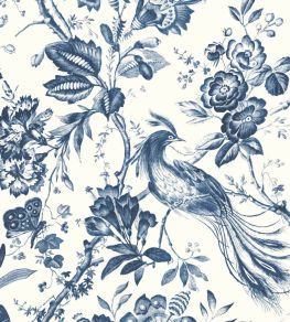 Plumage Mural by Woodchip & Magnolia Porcelain Blue
