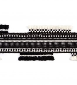 Pom Parade Border Trim by Christopher Farr Cloth Charcoal