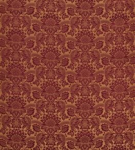 Pomegranate Brocatelle Fabric by Zoffany Cochineal