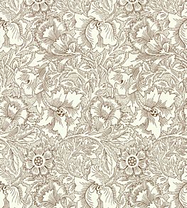 Poppy Wallpaper by Morris & Co Cream/Chocolate