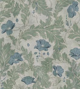 Poppy Wallpaper by Sandberg Garden Green