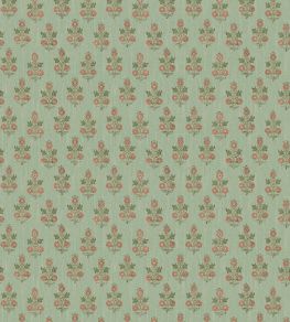 Poppy Sprig Wallpaper by GP & J Baker Aqua/Blush