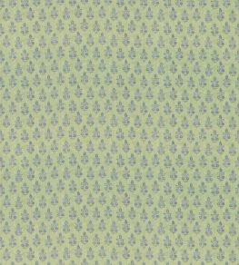 Poppy Sprig Fabric by GP & J Baker Green/Blue