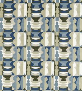 Pot Shop Fabric by Harlequin Atlantic/Neptune Green