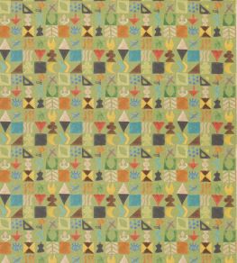 Potato Print Fabric by GP & J Baker Green