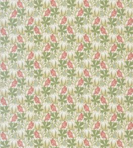 Pumpkins Cotton Fabric by GP & J Baker Coral/Green