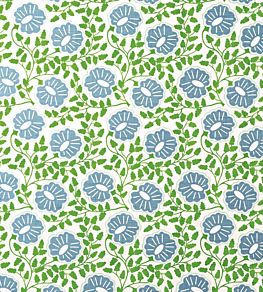 Punch Paisley Fabric by Christopher Farr Cloth Green