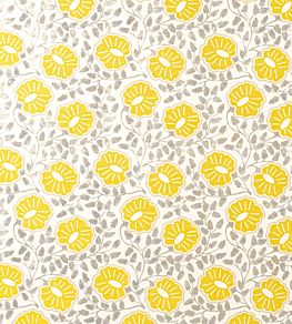 Punch Paisley Fabric by Christopher Farr Cloth Lemon