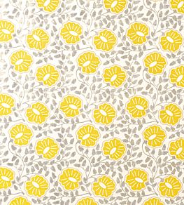 Punch Paisley Fabric by Christopher Farr Cloth Lemon