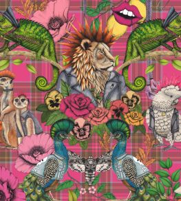 Punk Rocks Wallpaper by Brand McKenzie Hot Pink