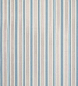 Purbeck Stripe Fabric by Baker Lifestyle Red/Blue