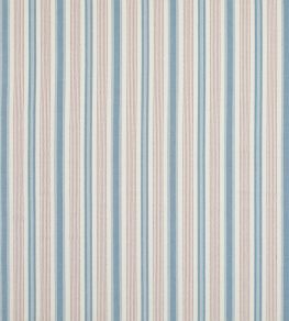 Purbeck Stripe Fabric by Baker Lifestyle Red/Blue