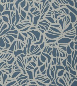 Purity Wallpaper by 1838 Wallcoverings Prussian Blue