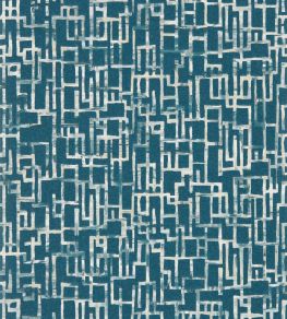Quadrata Wallpaper by Clarke & Clarke Midnight