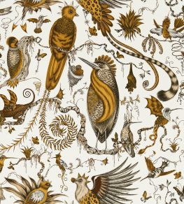 Quetzal Wallpaper by Clarke & Clarke Gold