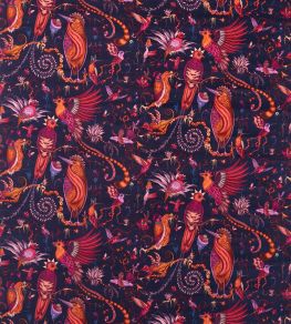 Quetzal Velvet Fabric by Clarke & Clarke Violet