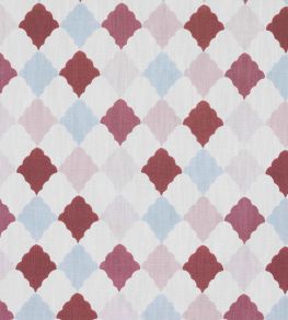 Quilted Harlequin Fabric by Barneby Gates Patchwork Rose