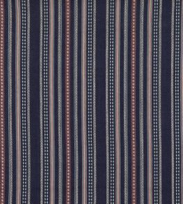 Racing Stripe Fabric by Mulberry Home Indigo