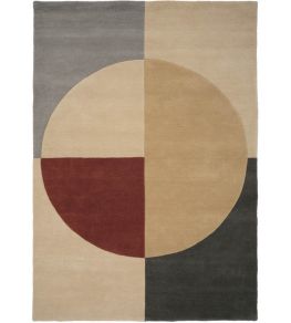 Radiality Rug by Linie Design Ruby