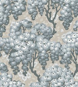 Ragnvi Wallpaper by Sandberg Indigo Blue