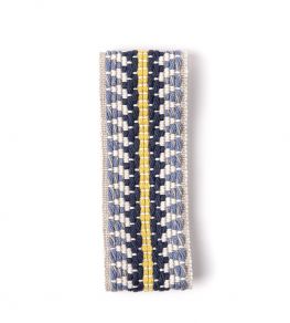 Railroad Border Trim by Christopher Farr Cloth Indigo