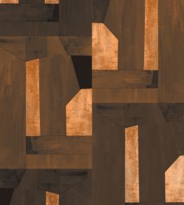 Rainbow Foil Mural by Eijffinger Burnt Brown