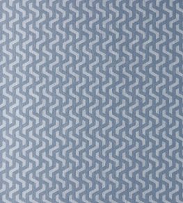 Rattan Wallpaper by 1838 Wallcoverings Blue Dusk