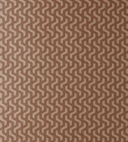 Rattan Wallpaper by 1838 Wallcoverings Burnt Orange