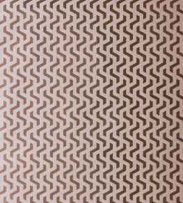 Rattan Foil Wallpaper by 1838 Wallcoverings Rose Gold