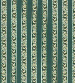 Red Car Stripe Fabric by Morris & Co Emery Blue