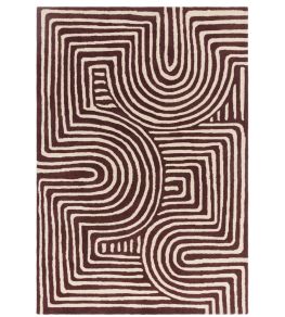 Reef Curve Rug by Asiatic Plum RF29