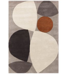 Reef Mid Century Rug by Asiatic Grey RF24