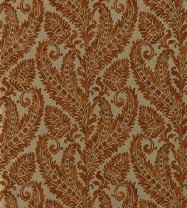 Regale Wallpaper by Clarke & Clarke Russet/Gilver
