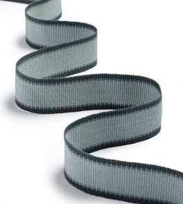 Ribbon Trim by James Hare Slate Blue