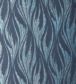 Ripple Wallpaper by 1838 Wallcoverings Blue Dusk