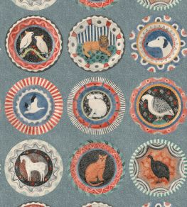 Robina's Dinner Party Wallpaper by GP & J Baker Teal