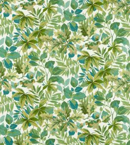 Robin's Wood Fabric by Sanderson Forest Green/Sap Green