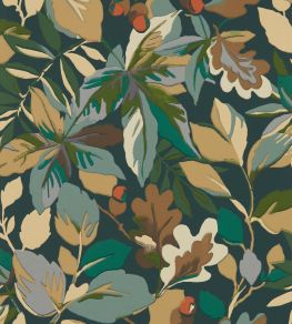 Robin's Wood Wallpaper by Sanderson Forest Green/Sap Green